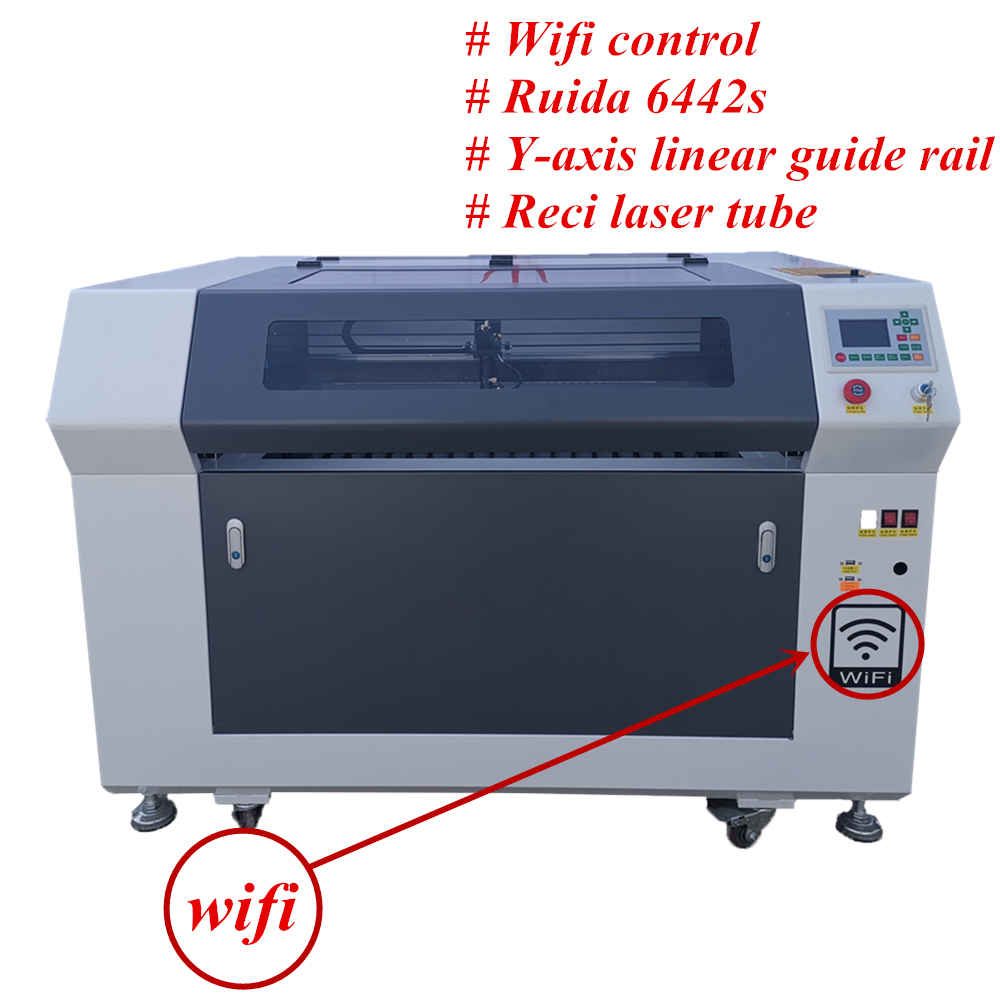 Wifi control co2 laser engraver machine 6090